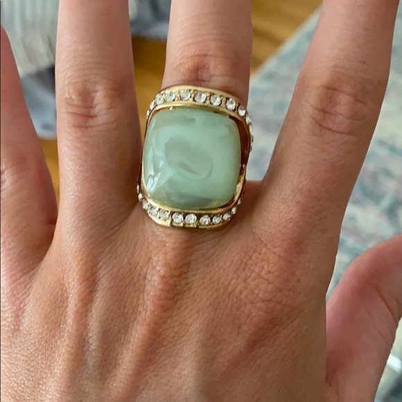 Francesca's Collections Jewelry - Crystal ring with teal crystal